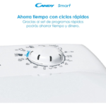 Candy CST 06LET 6 kg 1000 rpm Lavadora de Carga Superior - Imagen 4