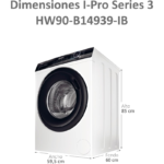 Lavadora Haier de Carga Frontal 9 kg 1400 rpm HW90-B14939 - Imagen 4