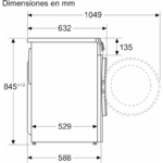 Lavadora Bosch de Carga Frontal 10 kg 1400 rpm WGG254Z1ES - Imagen 2