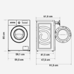 7008W Lavadora UniversalBlue 8 kg - Imagen 2