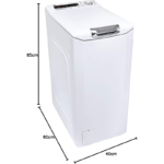 Hoover H3TM48TACE/1-37 8 kg 1400 rpm lavadora de carga superior - Imagen 2