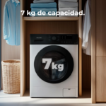 Cecotec Lavadora de Carga Frontal 7150 1400 rpm 7 kg Steel - Imagen 4