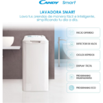 Candy CST 06LET 6 kg 1000 rpm Lavadora de Carga Superior - Imagen 5