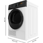 Secadora 8 kg Cecotec Bolero DressCode Condensación 8200C B - Imagen 3