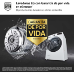 LG Lavadora de carga frontal 17 kg 1100 rpm F1P1CY2W - Imagen 4
