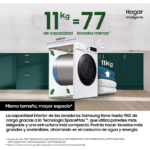 Samsung Lavadora de Carga Frontal 1400 rpm 11 kg WW11DB7B94G - Imagen 2