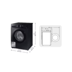 Samsung Lavadora de carga frontal 8 kg 1400 rpm WW80CGC04DABEC - Imagen 3